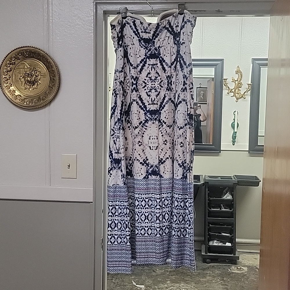 Soma xl Long Strapless Dress with built in bra